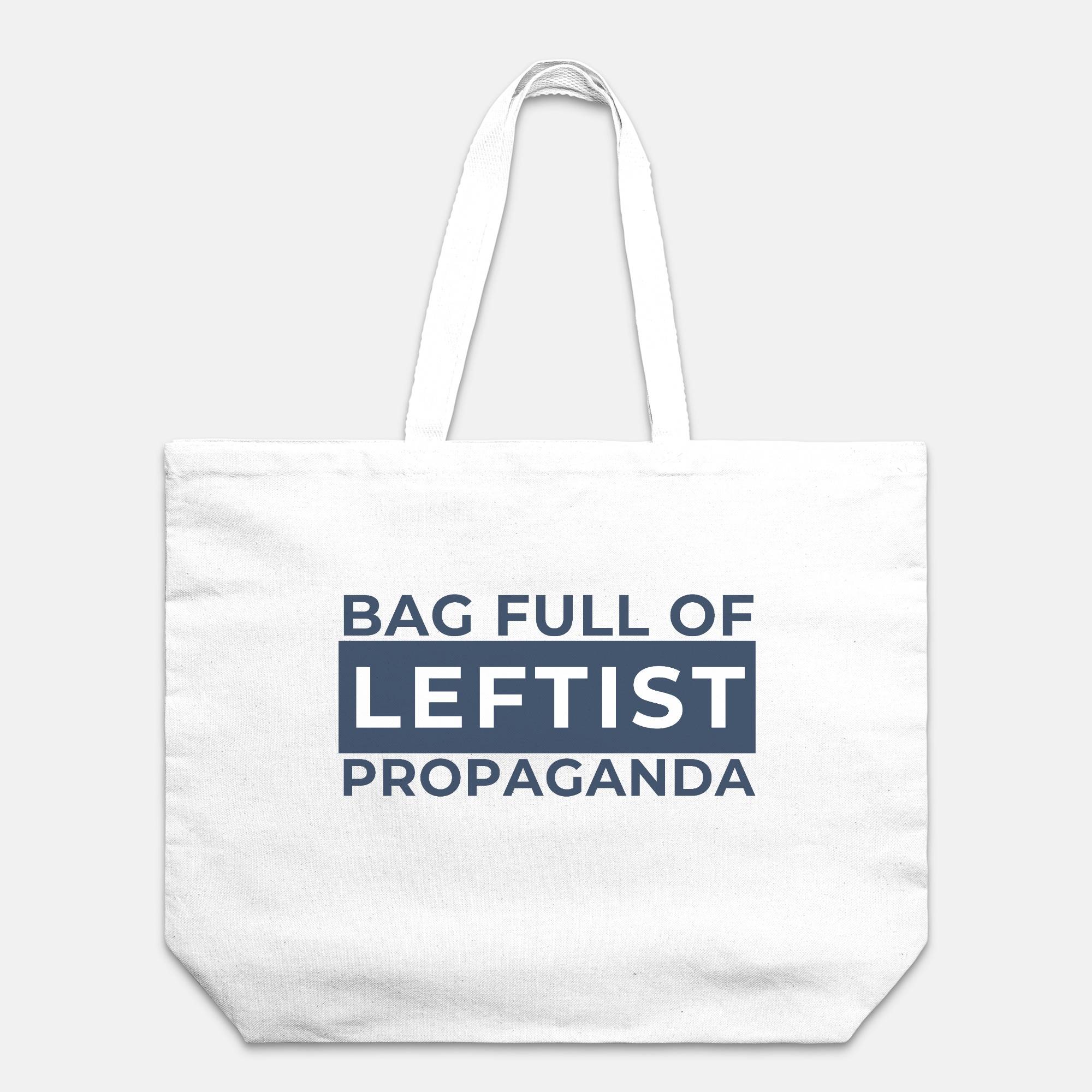 Bag Full of Leftist Propaganda Oversized Tote Little Blue Shop