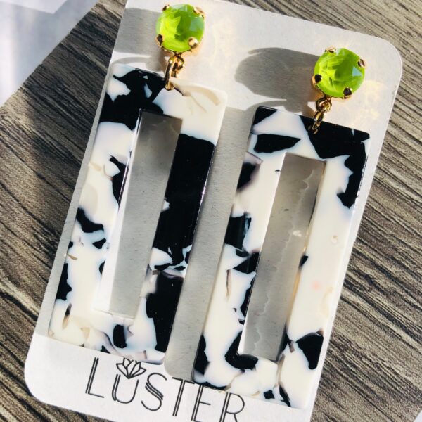 Black + White Acrylic Rectangles