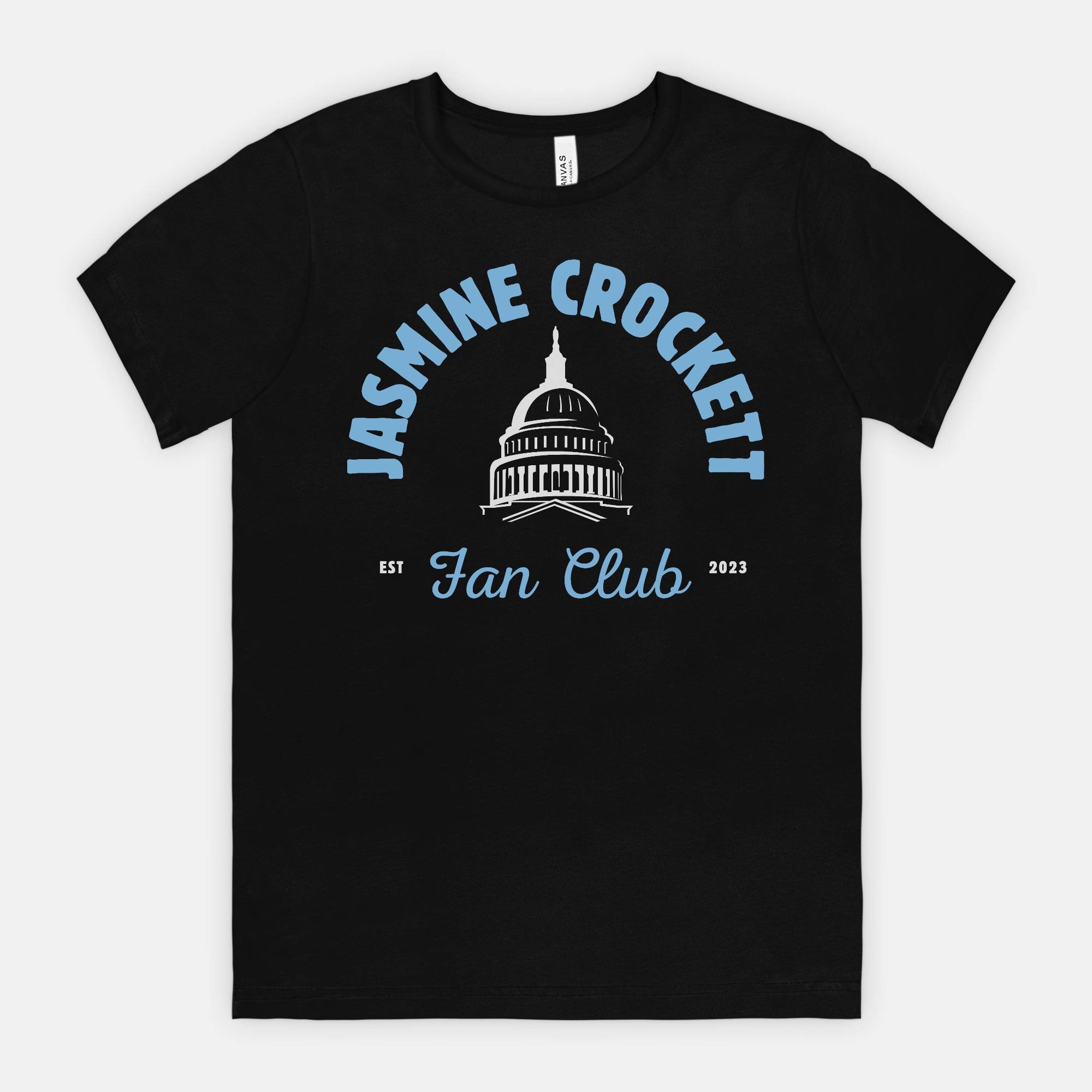 Jasmine Crockett Fan Club Tee Mockup Little Blue Shop