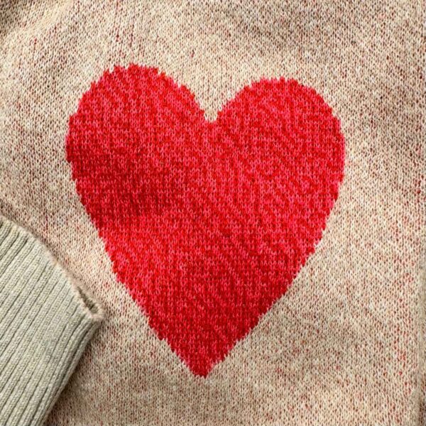 Heart On My Sleeve – Graphic Knit Sweater
