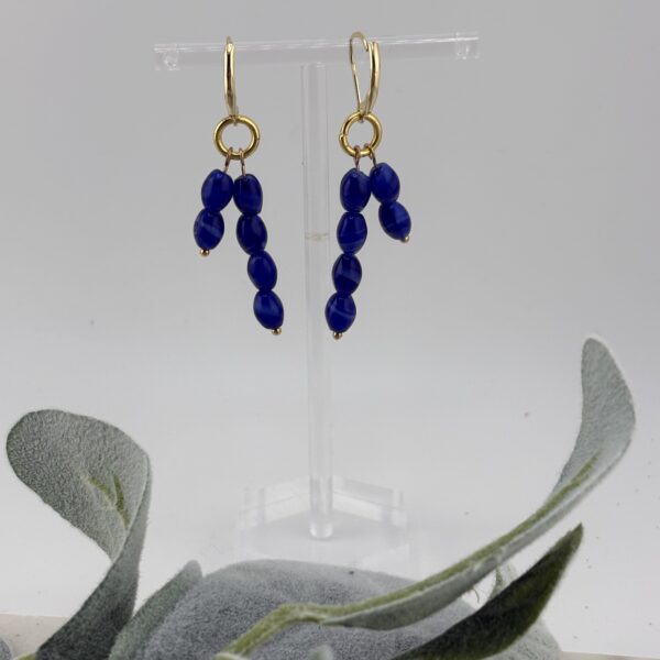 Blue Glass Earrings