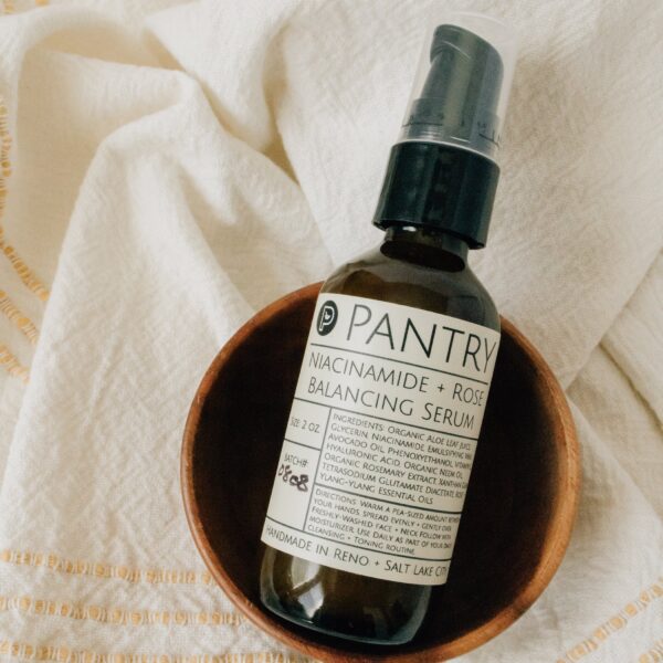 Niacinamide + Rose Facial Serum, 2 oz – Soften, Smooth, Balance + Brighten