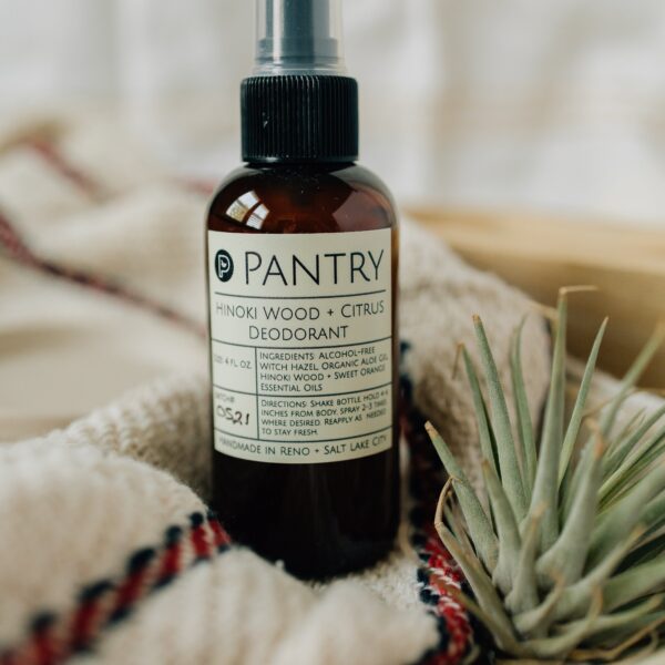 Natural Spray Deodorant – Hinoki Wood + Citrus