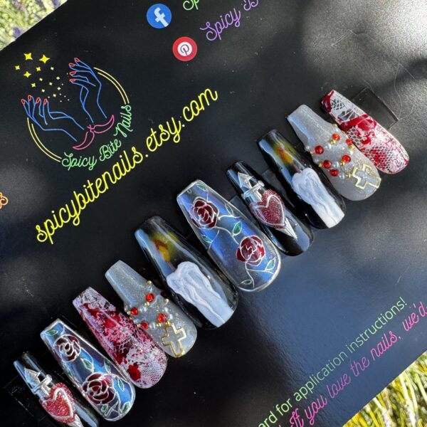 Nothing Like My Father – Beyonce ‘Daughter’ Cowboy Carter Inspired False Press-On Nail Extensions 10pcs