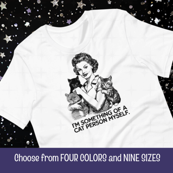 Retro Cat Lover T-Shirt: Cat Lady Pin-Up Graphic Tee