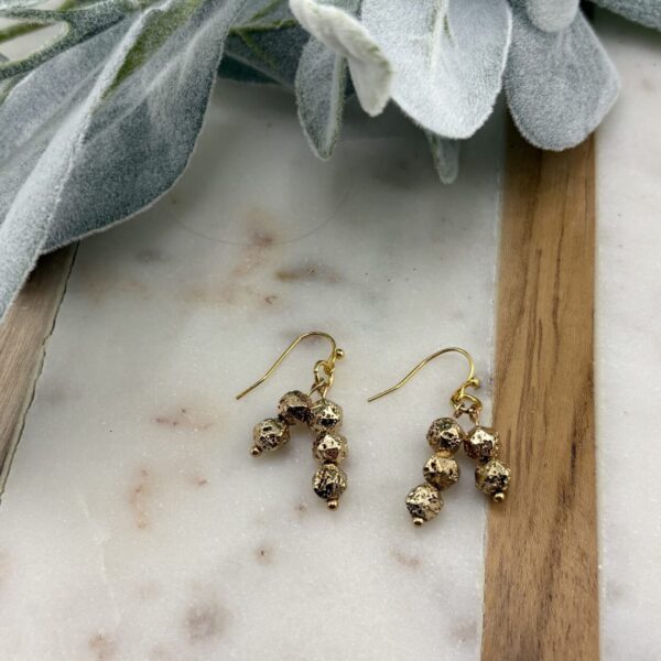 Gold Nugget Earrings