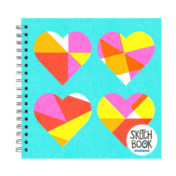 Quilted Hearts sketchbook