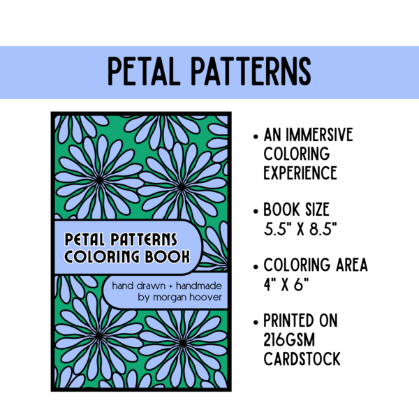 Petal Patterns Easy & Bold Floral Coloring Book