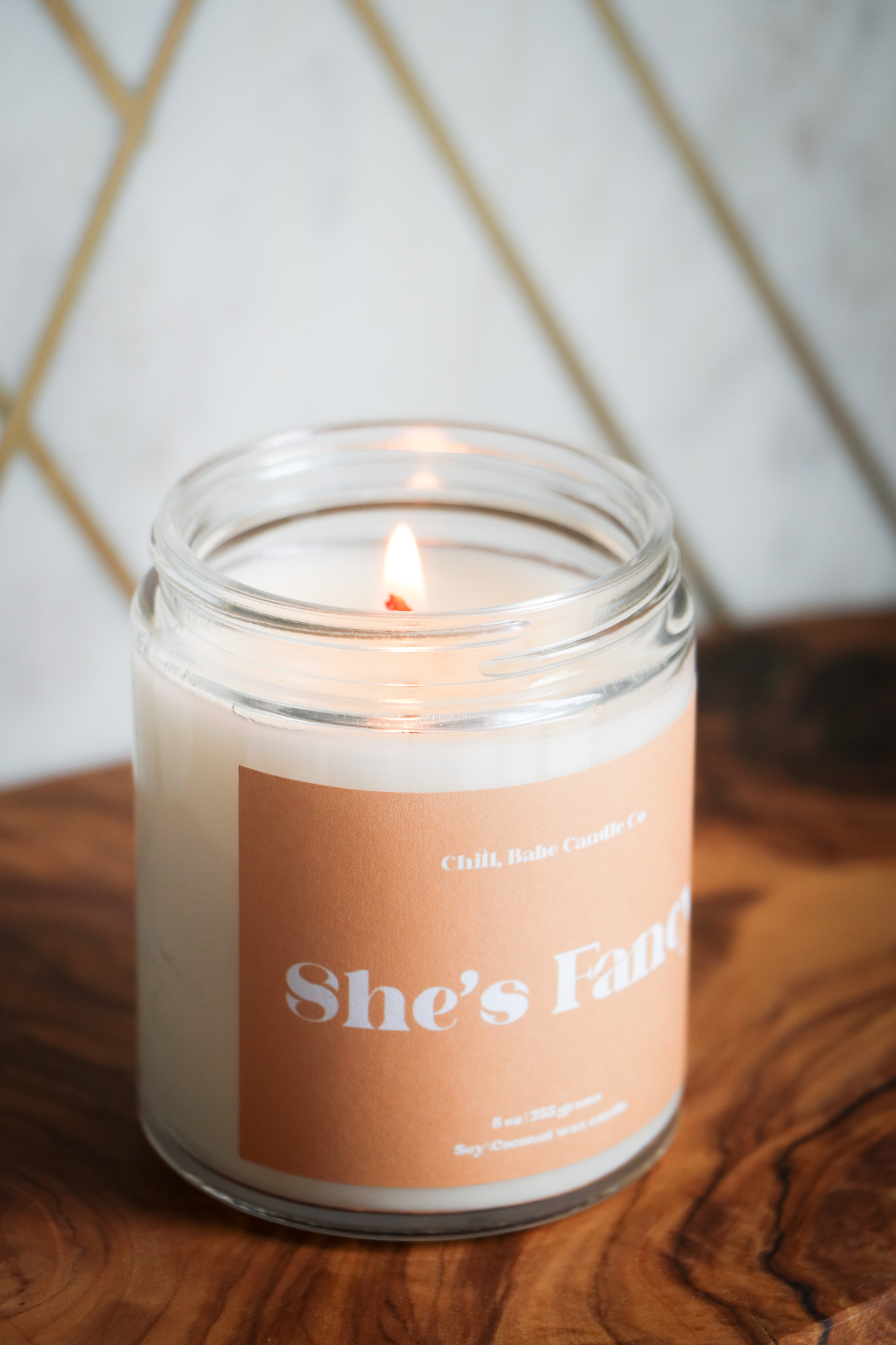 She’s Fancy Candle | Amber + Driftwood