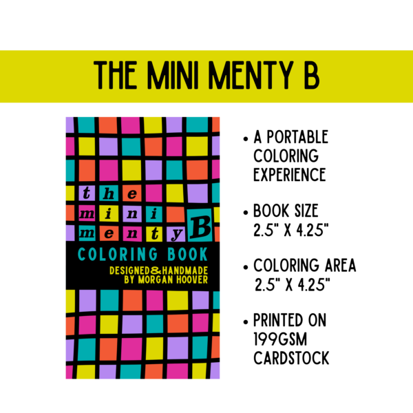The Mini Menty B Coloring Book
