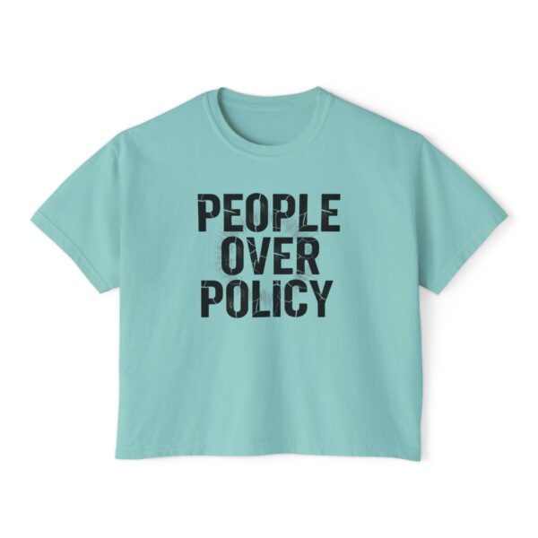 PEOPLE OVER POLICY BOXY FIT TEE