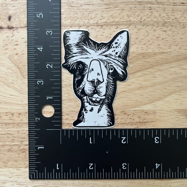 Llama Sticker – weatherproof adhesive, UV protective laminate