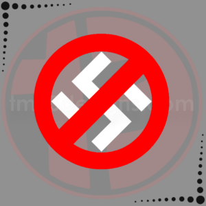 Sample of the Anti-Fascism (Anti Knot See) vinyl decal