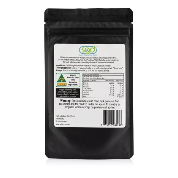 SGD Australian Bio Colostrum Powder – 60 grams