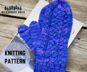 Braided River Mittens // Knitting PDF Pattern