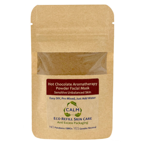 Eco REFILL – Hot Chocolate Aromatherapy Powder Facial Mask by CALM Skin Care