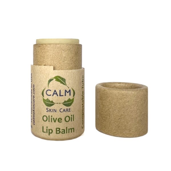 Olive Oil Lip Balm in Biodegradable Eco Paper Tubes by CALM Skin Care