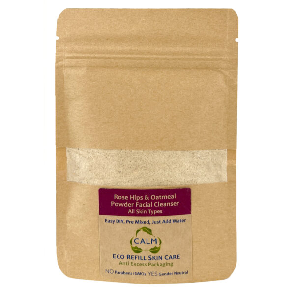 Eco REFILL – Rose Hips & Oatmeal Powder Facial Cleanser by CALM Skin Care
