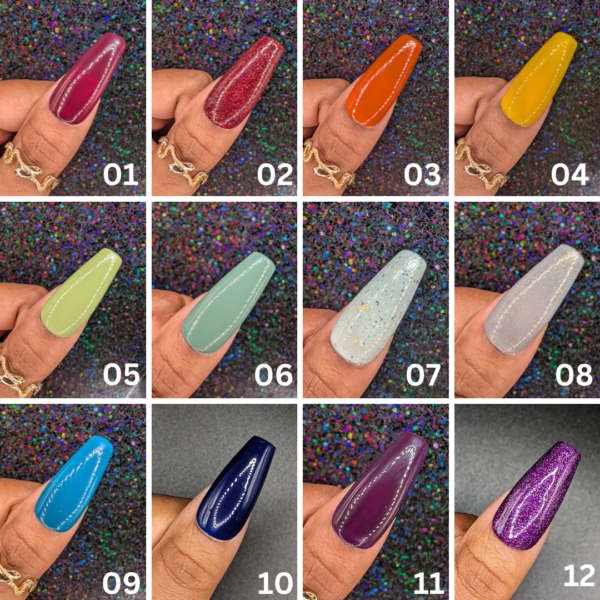 Fall Single Solid Color Sets *Choose Your Color* – Hand-painted Reusable Press-On Nail Extensions 10 pcs