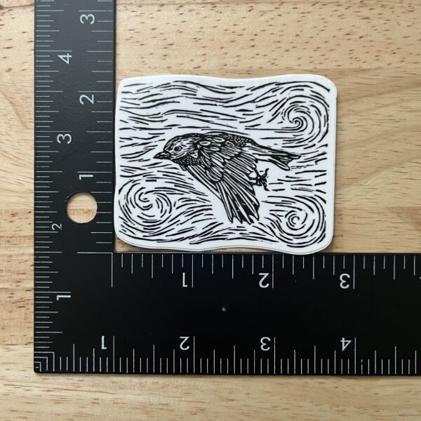 Bird in Flight Sticker – weatherproof adhesive, UV protective laminate