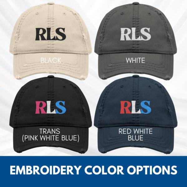 Radical Left Scum (RLS) Distressed Dad Hat | Embroidered Baseball Cap