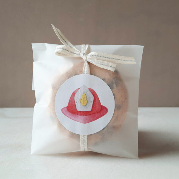 Firetruck Cupcake Topper – EDITABLE TEMPLATE