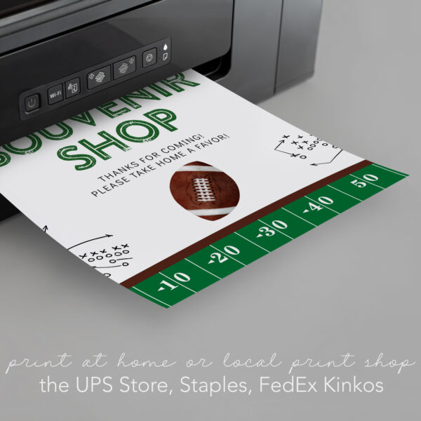 Football Party Sign Set – INSTANT DOWNLOAD