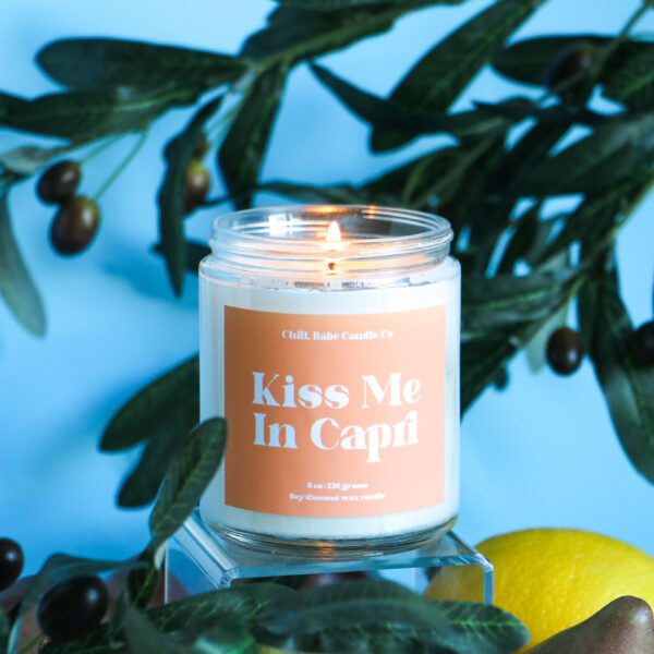 Kiss Me In Capri Candle | Olive Leaf + Fig + Citron