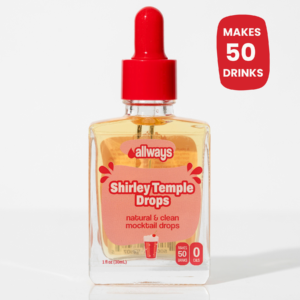Natural Shirley Temple Water Enhancer Drops | Sugar-Free, Zero Calories, Monk Fruit Sweetened | Glass Bottle for On-the-Go Hydration | Kids & Adults | 50 Servings