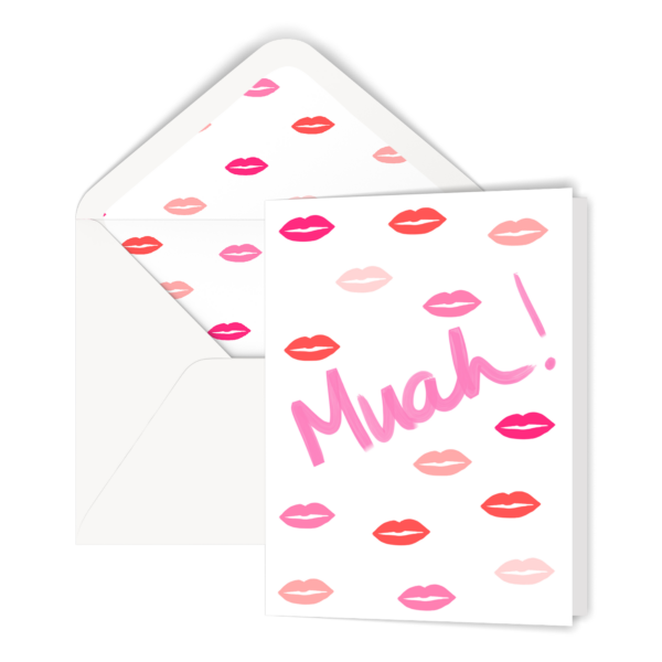 Muah! Kiss Greeting Card