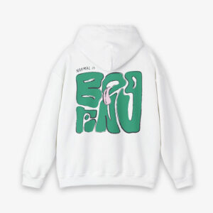 NORMAL IS BORING ADULT HOODIE