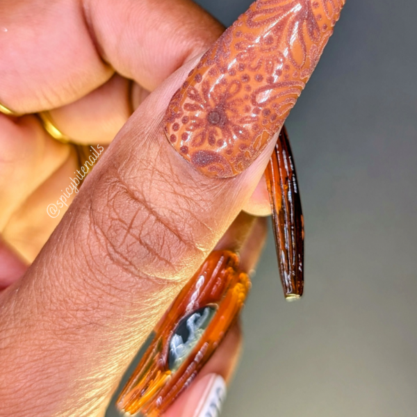 Madame Davis – Beyoncé Whiskey Inspired False Press-On Nail Extensions 10pcs