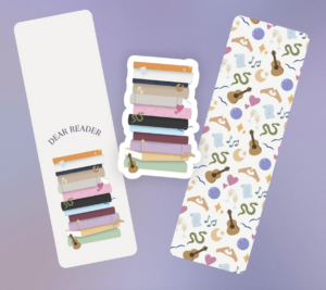 Eras Bookshelf Sticker & Bookmark Bundle