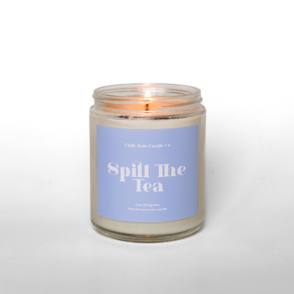 Spill The Tea Candle | Black Tea + Lemon + Lavender + Musk