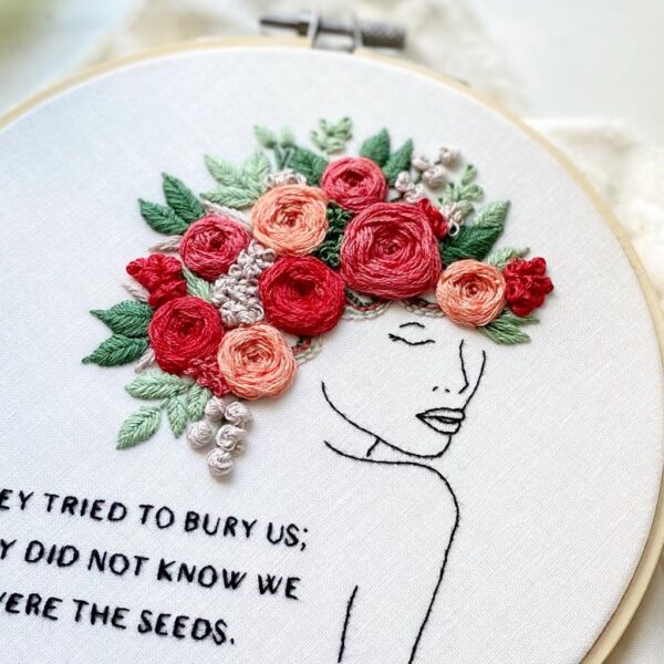 They tried to bury us // Embroidery PDF Pattern Download 6 inch