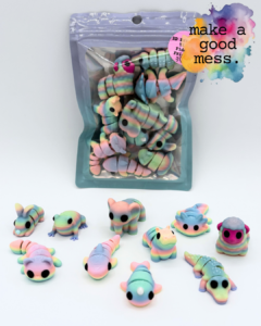 Tiny Fidget Friends 10 Pack - Pastel Rainbow