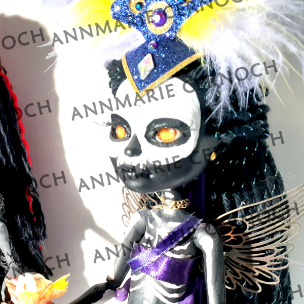 OOAK Halloween Dolls (Carnival Skeleton)