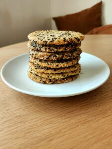 Sesame Tahini cookie with dark chocolate and sea salt - 1 dozen
