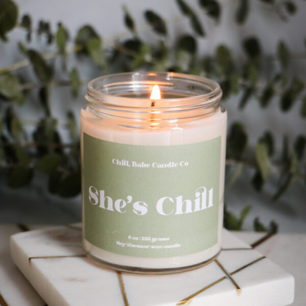 She’s Chill Candle | Eucalyptus + Spearmint