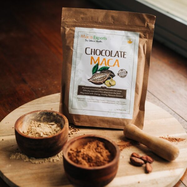 Seleno Health Organic Activated Chocolate Maca Powder – 500 grams