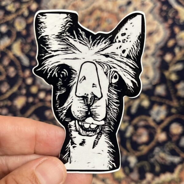 Llama Sticker – weatherproof adhesive, UV protective laminate