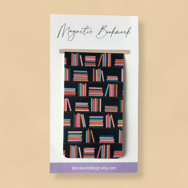 Bookshelf Print Magnetic Bookmark