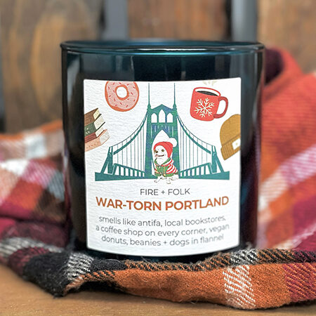 WAR-TORN PORTLAND CANDLE