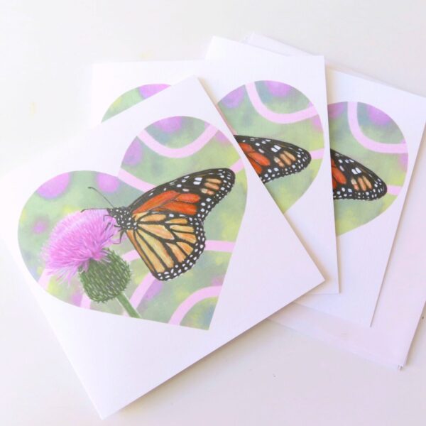 Monarch Butterfly Stationery Cards – 3 pack