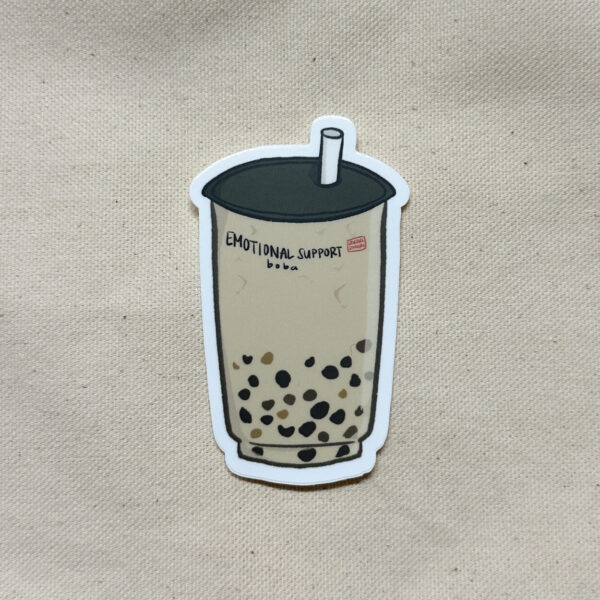 Emotional Support Boba Sticker (Matte)