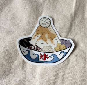 Taiwanese Shaved Ice 刨冰 Sticker (Matte)