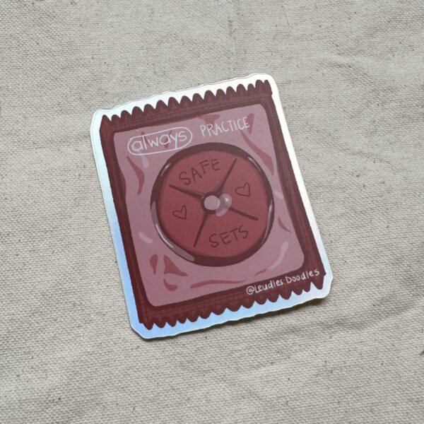Practice Safe Sets Sticker (Holographic)