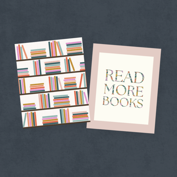 Read More Books & Cozy Bookshelf Print Bundle