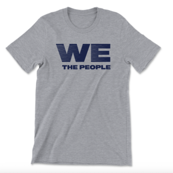 Democracy Forward “We The People” Unisex Heather Grey Tee