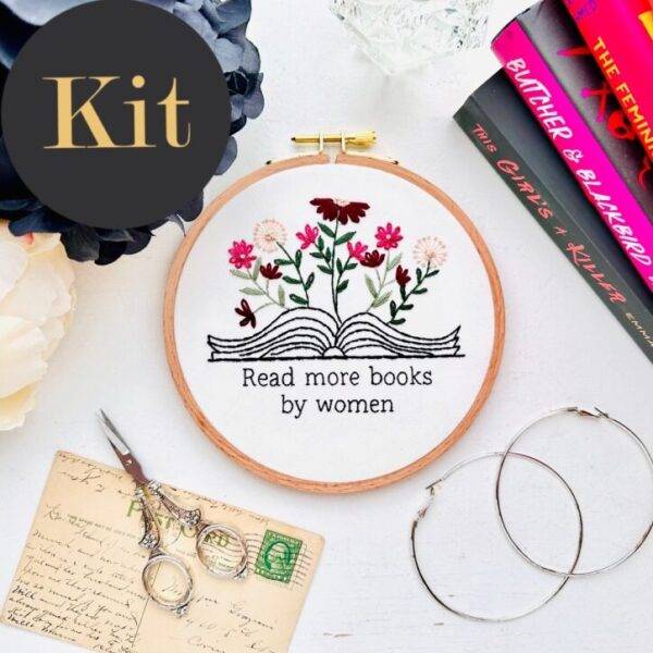 Read more books by women / 6″ Hand Embroidery Kit